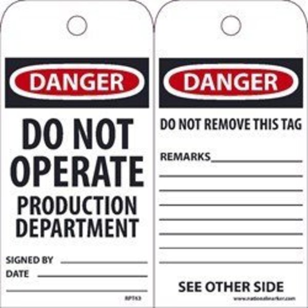 Nmc TAGS, DANGER DO NOT OPERATE RPT63G